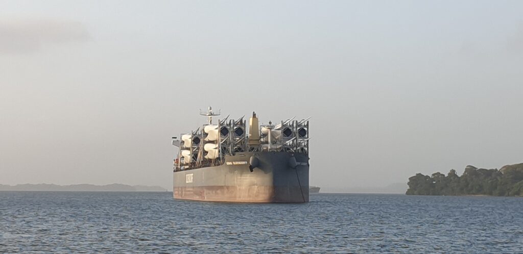 Ship with obscured vision